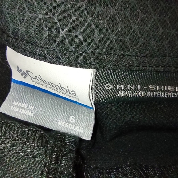 Columbia Omni-Shield Advanced Repellency Size 6 Regular Pants in Black - Picture 6 of 13